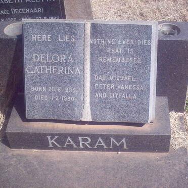 KARAM Delora Catherina 1935-1980