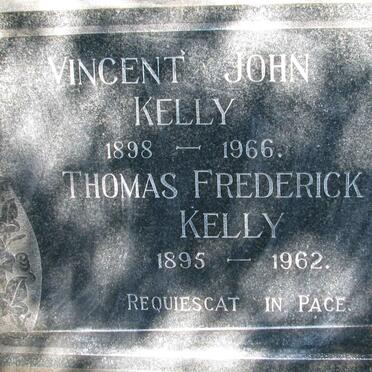 KELLY Thomas Frederick 1895-1962 :: KELLY Vincent John 1898-1966