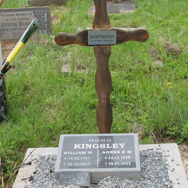 KINGSLEY William W. 1923-2013 &amp; Agnes Emilie Margarete 1929-2022