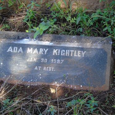KIGHTLEY Ada Mary -1937