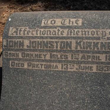 KIRKNESS John Johnston 1857-1939