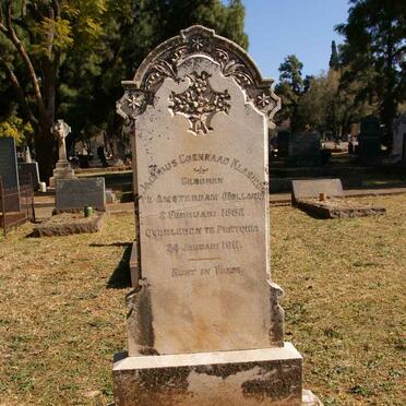 KLASING Jacobus Coenraad 1862-1911