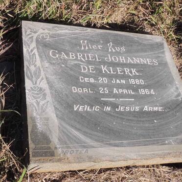 KLERK Gabriel Johannes, de 1880-1964