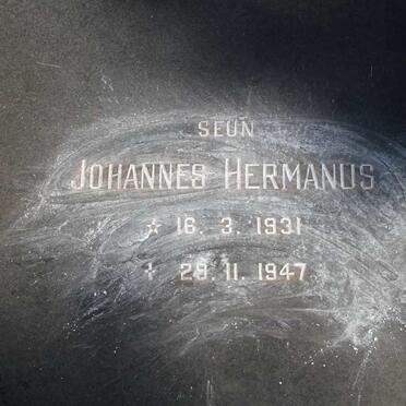 KLASHORST Gerrit Hendrik, van der 1886-1958 & Anna Maria 1893-1967 :: WESSELS Willem Johannes 1910-1975 & Johanna Fredrika 1910- :: WESSELS Johannes Hermanus 1931-1947_6