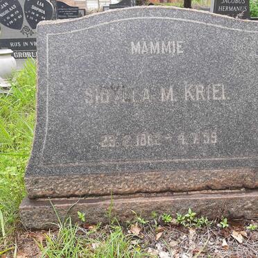 KRIEL Sibylla M. 1862-1959