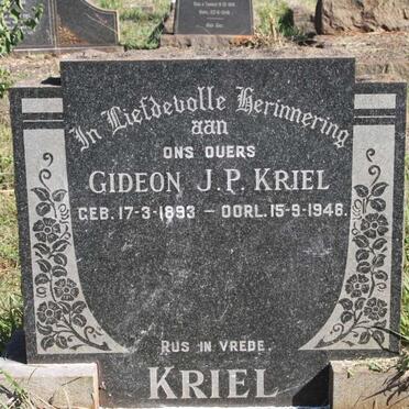 KRIEL Gideon J.P. 1893-1946