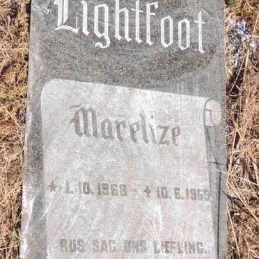 LIGHTFOOT Marelize 1968-1969