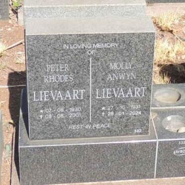 LIEVAART Peter Rhodes 1930-2001 & Molly Anwyn 1931-2024