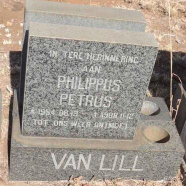 LILL Philippus Petrus, van 1954-1988