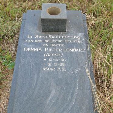 LOMBARD Dennis Pieter 1961-1968