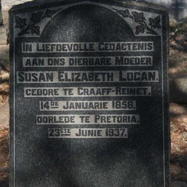 LOGAN Susan Elizabeth 1858-1937