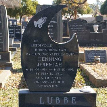 LUBBE Henning Jeremiah 1934-1997