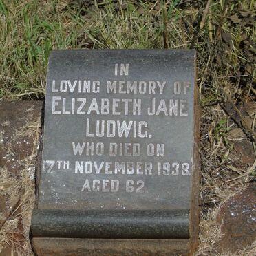 LUDWIG Elizabeth Jane -1938