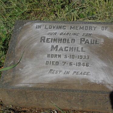 MACHILL Reinhold Paul 1933-1946