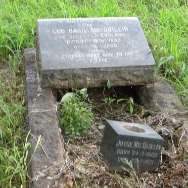 MCQUILLIN Leo Basil -1953 &amp; Joyce 1900-1971 