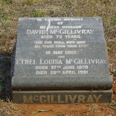 MCGILLIVRAY David -1952 &amp; Ethel Louisa 1879-1961
