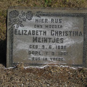 MEINTJES Elizabeth Christina 1896-1961