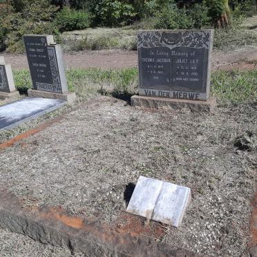 MERWE Theunis Jacobus, van der 1915-1960 & Juliet Lily 1919-1990 :: NICHOLSON Kevin James 1974-1990