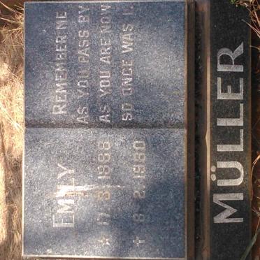 MÜLLER Emily 18?8-1980