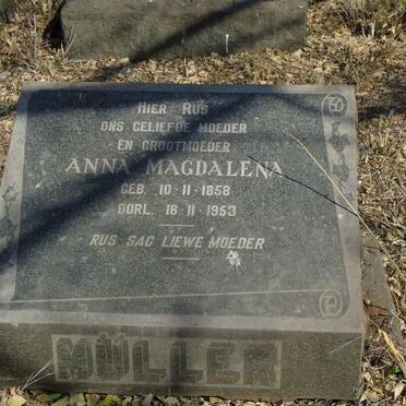 MULLER Anna Magdalena 1858-1953