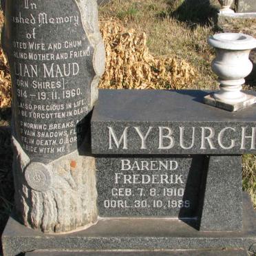 MYBURGH Barend Frederick 1910-1989 &amp; Lillian Maud SHIRES 1914-1960