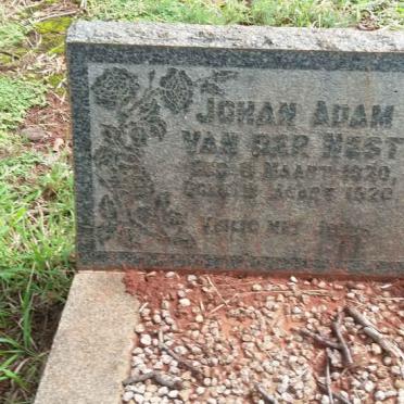 NEST Johan Adam, van der 1920-1920