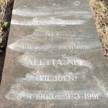 NEL Johann Georg 1897-1956 & Aletta VILJOEN 1903-1991 