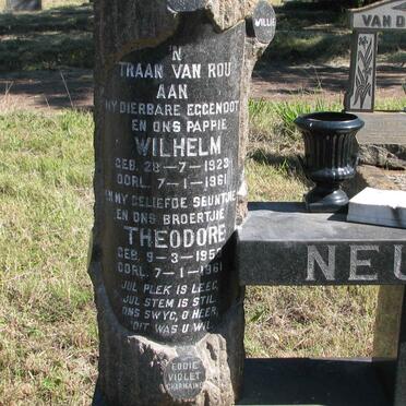 NEU Wilhelm 1923-1961 :: NEU Theodore 1953-1961