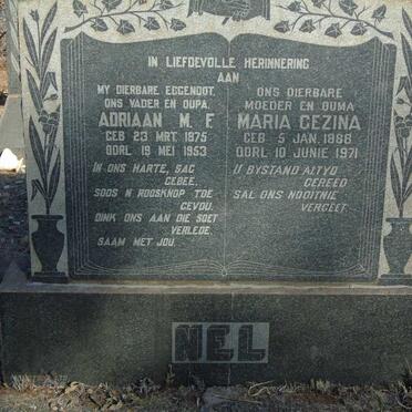 NEL Adriaan M.F. 1875-1953 & Maria Gezina 1888-1971