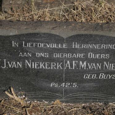 NIEKERK W.J., van  & A.F.M. BUYS 