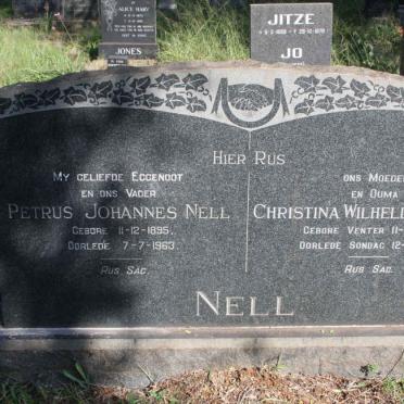 NELL Petrus Johannes 1895-1963 &amp; Christina Wilhellmina 1894-1984