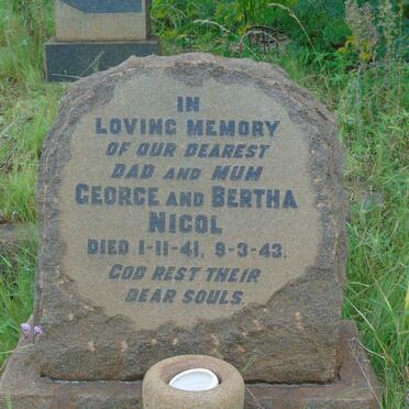 NICOL George -1941 Bertha -1943
