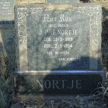 NORTJE J.P.J. 1889-1954
