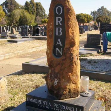 ORBAN Emmerentia Petronella 1917-2005