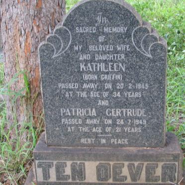 OEVER Kathleen, ten nee GRIFFIN -1945 :: TEN OEVER Patricia Gertrude -1949