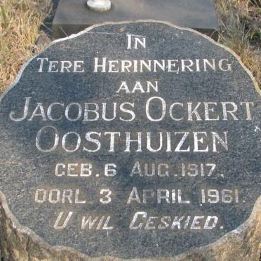 OOSTHUIZEN Jacobus Ockert 1917-1961
