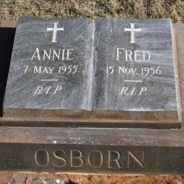 OSBORN Fred -1956 &amp; Annie -1955