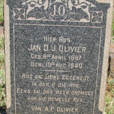 OLIVIER Jan D.J. 1887-1940