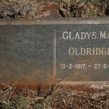 OLDRIDGE Gladys May 1917-1959