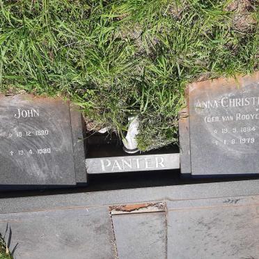 PANTER John 1890-1980 &amp; Anna Christina VAN ROOYEN 1894-1979