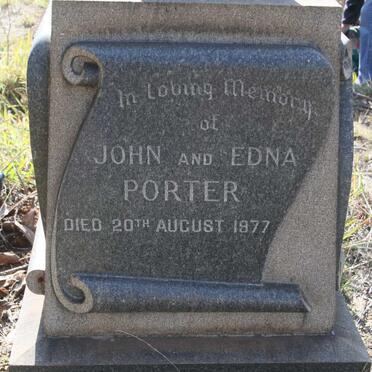 PORTER John -1977 &amp; Edna -1977 :: PORTER Jeannie -1953