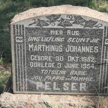 PELSER Marthinus Johannes 1952-1954