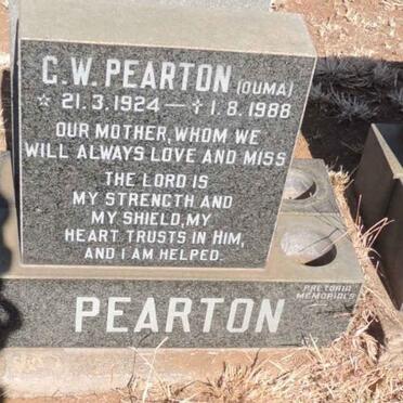 PEARTON C.W. 1924-1988
