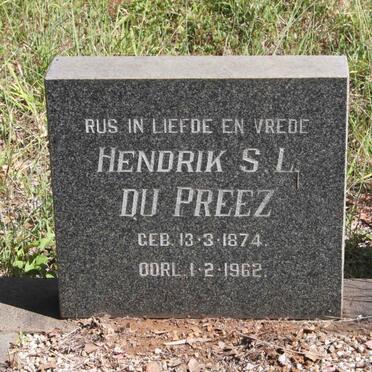 PREEZ Hendrik S.L., du 1874-1962