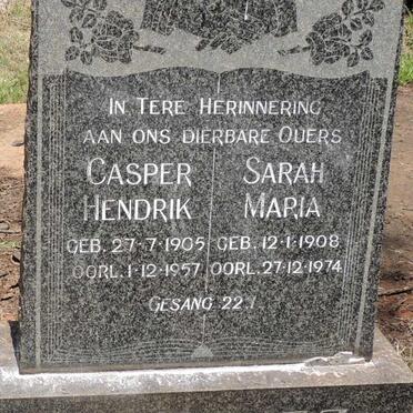 PREEZ Casper Hendrik, du 1905-1957 & Sarah Maria 1908-1974_2