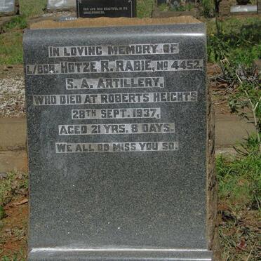 RABIE Hotze R. -1937 :: ? -1970 :: RABIE Wouda -1976_2