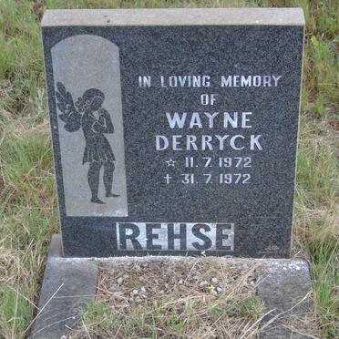 REHSE Wayne Derryck 1972-1972