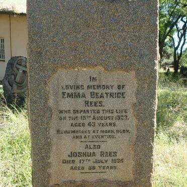 REES Joshua -1936 &amp; Emma Beatrice -1923