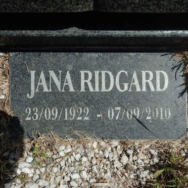 RIDGARD Sarel Johannes 1918-2008 & Jana 1922-2010 :: RIDGARD Cornelis Abraham 1947-1947