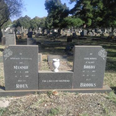 ROUX Mammie 1896-1985 :: BROOKS Bobby 1898-1977